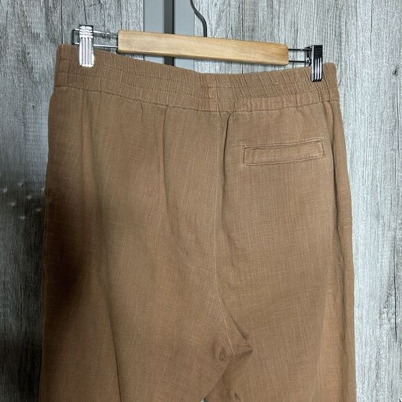 Marine Layer Womens Pants S High Rise Elastic Waist Zipper Pockets Straight Leg - Picture 4 of 6